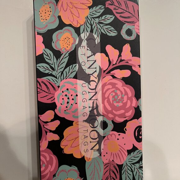Floral Canyon Moon Luggage Tag Set Two Pieces Brand New Boxed Travel Gift (hx) - Picture 8 of 8